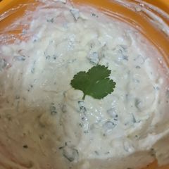 A picture of Lemon coriander feta yogurt sauce.