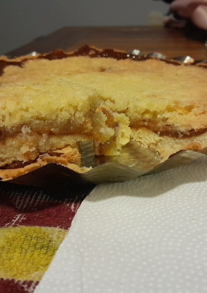 Una foto de Tarta de coco y dulce de leche