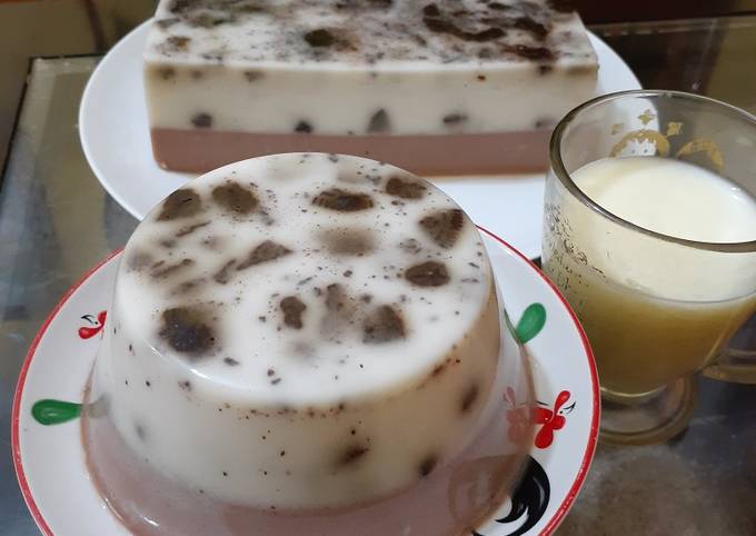 Puding oreo milo