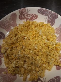 Una foto de Bacalao rehogado con patata y huevo