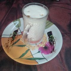 A picture of Sandesh white lassi.