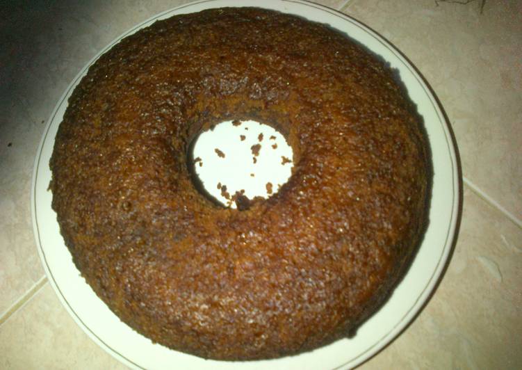 ala memasak Bolu Caramel (Bolu Sarang Semut) yang enak