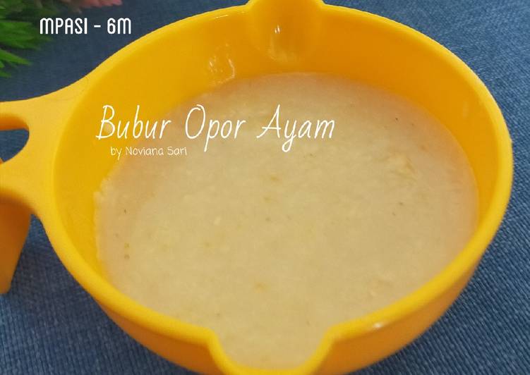 Resep Baru Bubur Opor Ayam Yummy Mantul