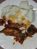 Tilapia fish and ugali