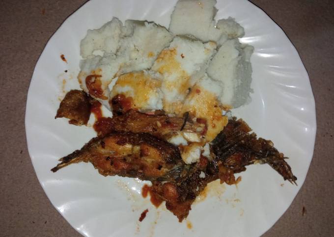 Tilapia fish and ugali