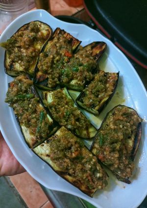 Foto resep Terong bakar sambal ijo