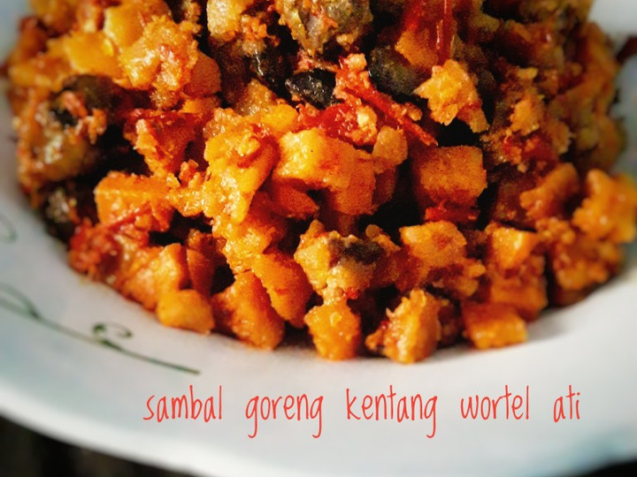 Standar Bagaimana cara buat Sambel goreng kentang wortel ati untuk Idul Fitri yang sedap