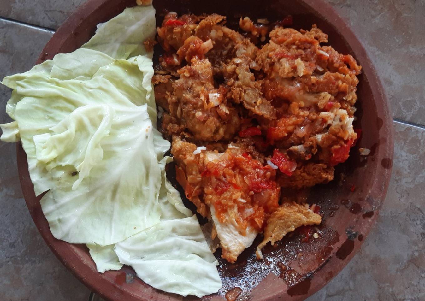 Ayam geprek sambel bawang super gampang