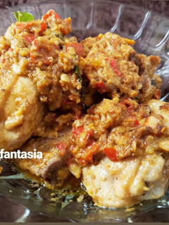 Foto resep Ayam Asap Bumbu Rujak