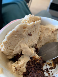Una foto de Helado low carb de queso mascarpone