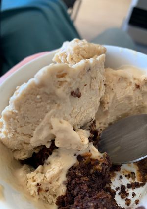 Una foto de Helado low carb de queso mascarpone