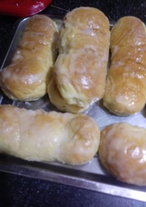 Foto principal de Pepitos relleno de crema pastelera de almendra horneados