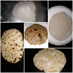 A picture of Bajra roti.