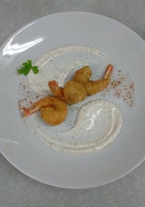 Una foto de Camarones a la gabardina