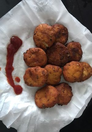 A picture of Suji potato cutlet.
