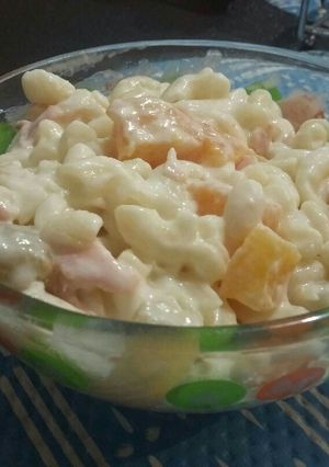 Una foto de Sopa de codito hawaiana