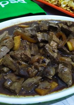 Foto resep Hati sapi saus lada hitam