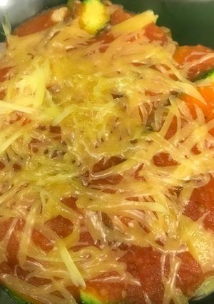 Una foto de Calabacitas al horno