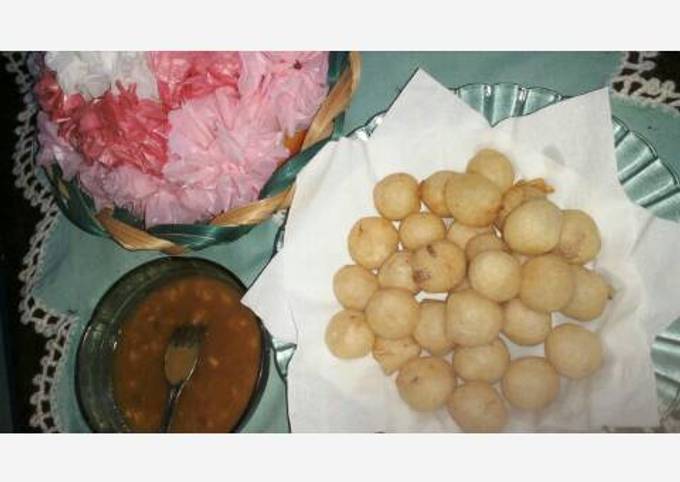 Resep Cimol singkong goreng dengan brown saus oleh Setiawati - Cookpad