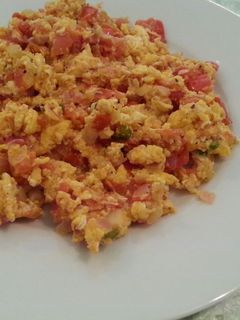 صورة لوصفة بيض بالخضار