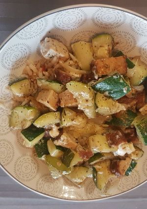 Une photo de Poêlée courgette/feta