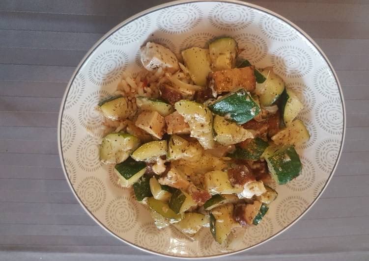 Recette: Poêlée courgette/fêta