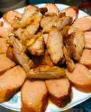 Món ăn cơm : Nạc dăm rim nem nướng