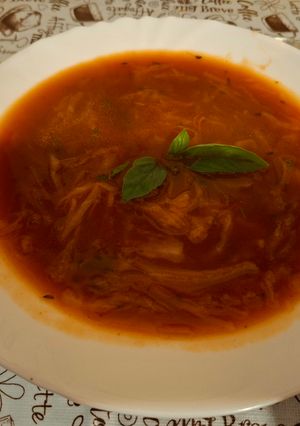 Paradicsomos káposzta friss bazsalikommal és paradicsomlével🥣🥣🥣 recept fotója
