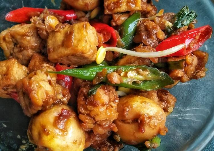 Resep Oseng tahu tempe puyuh Anti Gagal