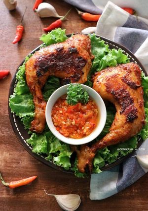 Foto resep Ayam bakar bumbu rujak sambel korek