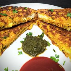 A picture of Besan Bread Toast.