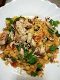 Salada de  Cuscuz com Cavalas em conserva