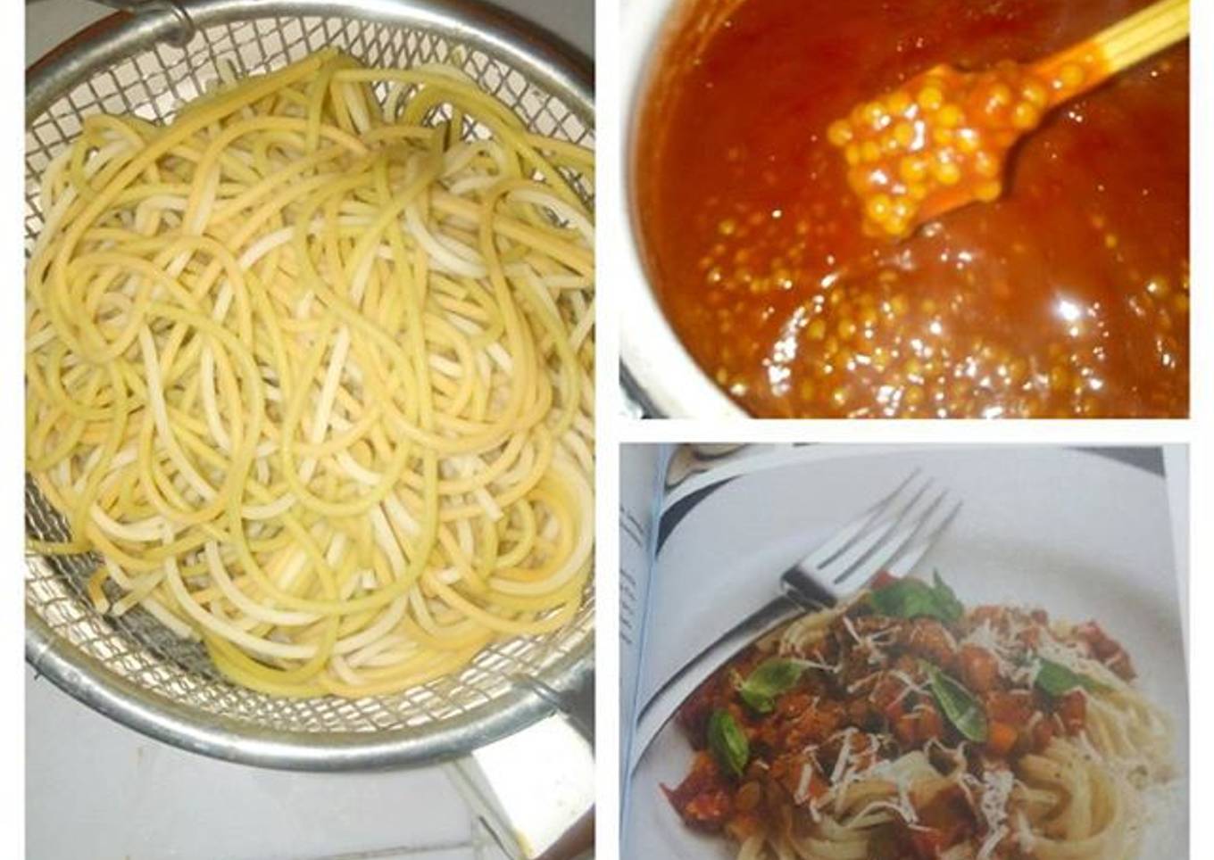 Pasta a la bolognesa vegana