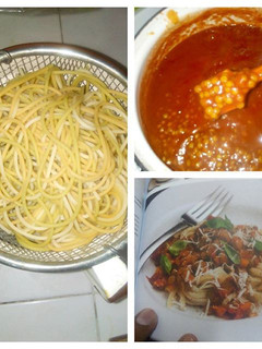 Una foto de Pasta a la bolognesa vegana