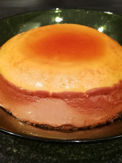 Una foto de Flan de 2 chocolates