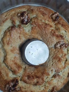 Una foto de Budín de banana y yogur, sin azúcar
