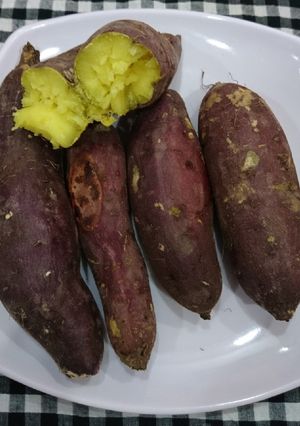 Hình của món Khoai lang nướng lò.