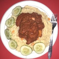 A picture of Spaghetti goodness.