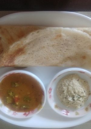 A picture of Masala dosa.