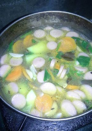 Foto resep Sup sayuran campur sosis