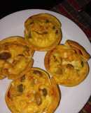 Mini quiche de queso, choclo y champiñones 👩‍🍳