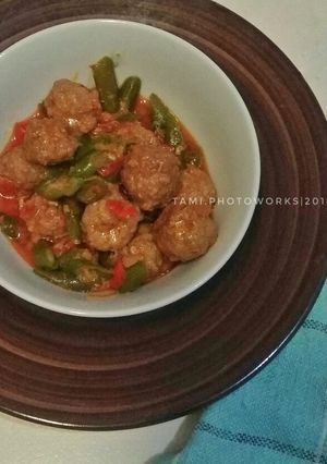 Foto resep Sambal goreng bola daging buncis