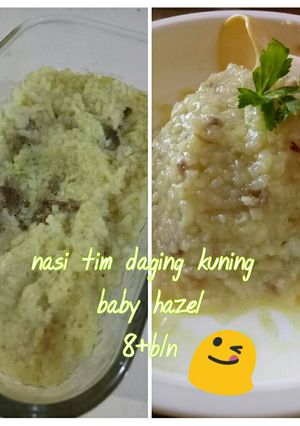Foto resep Nasi Tim Daging Kuning MPASI 8+bln