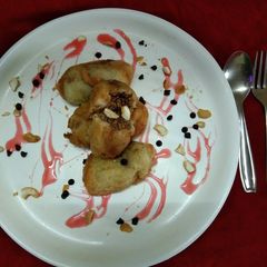 A picture of Paneer khoya sweet rolls.