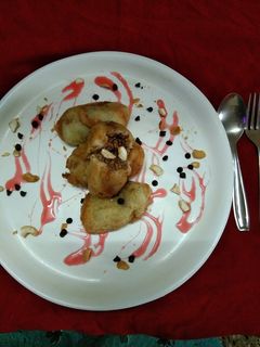A picture of Paneer khoya sweet rolls.