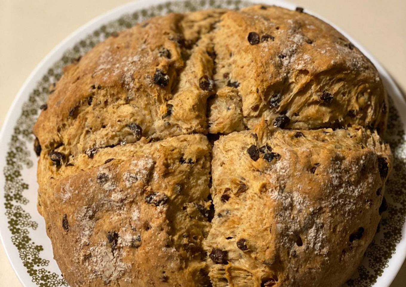 Raisin Soda Bread (No Mixer)