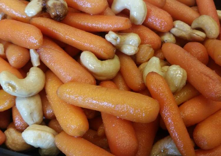 Steps to Make Any-night-of-the-week Maple Carrots w/ Cashews