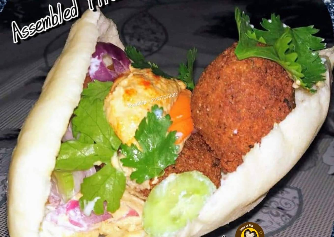 Falafel Sandwich In Pita Bread