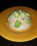 Salpicón de arroz y atún.🍲