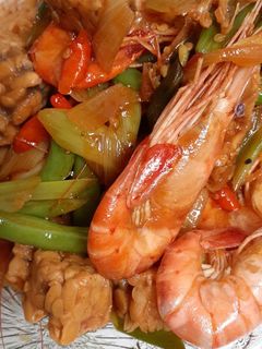 Foto resep Tumis Udang Asam Manis